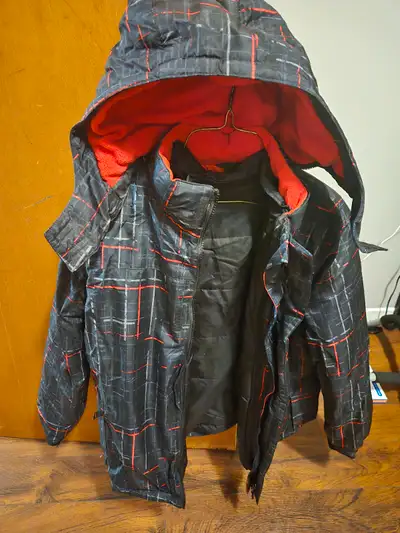 George Youth Winter Coat Red/Black, View more