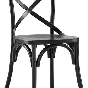MODWAY Gear X-Back Wood Dining Side Chair - Black, View more