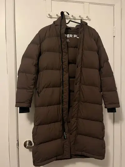 aritzia superpuff full length brown, View more