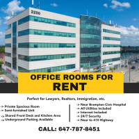 Professional Office space Available! Brampton, ON | 647-787-8451