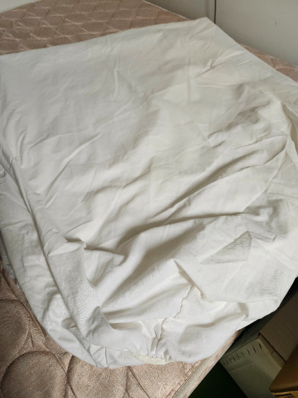 Drap contour en coton pour lit simple dans Literie  à Sherbrooke
