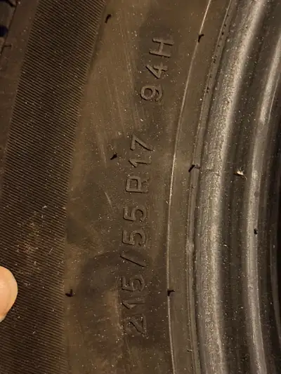 Selling 4 lightly used 215/55R17 Touring A/S tire in good condition, only used for 1 summer, offerin...