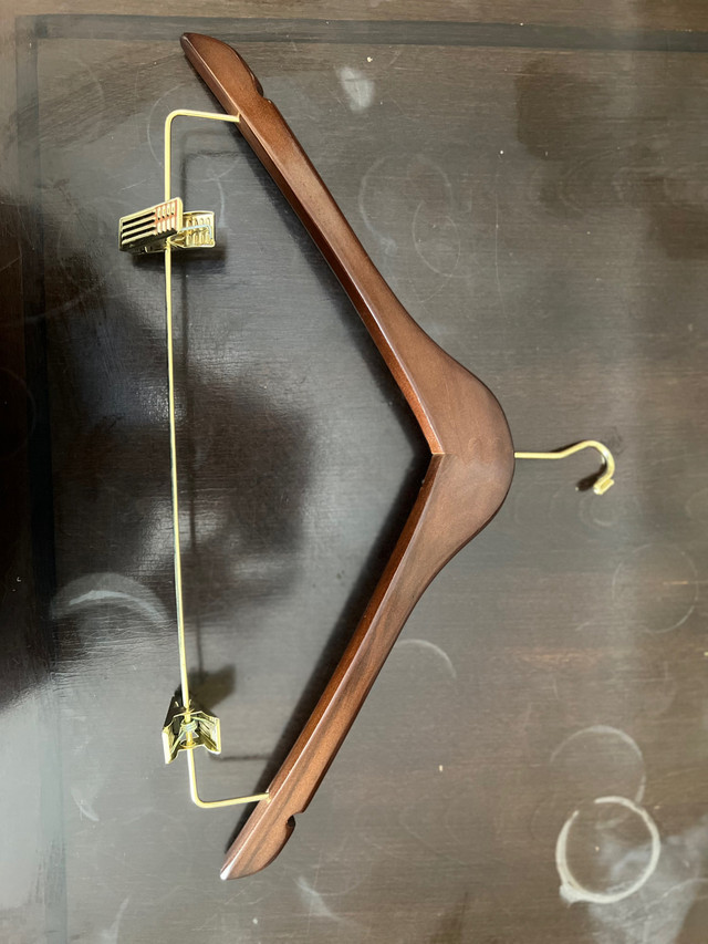 Walnut Wooden Hanger with Clip in Multi-item in Mississauga / Peel Region - Image 2