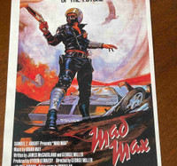 Vintage 1979 Mad Max Original Film Art Lobby Card Movie Poster 
