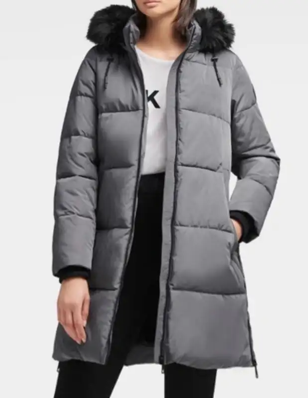 DKNY coat duvet manteau parka down puffer jacket aritzia zara in Women's - Tops & Outerwear in City of Montréal - Image 2