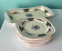 Assiettes Portland Pottery Cobridge