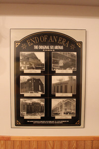 The Original Six Arenas Wood Plaque for sale