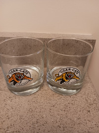 2 - CFL HAMILTON TIGER CATS GLASSES