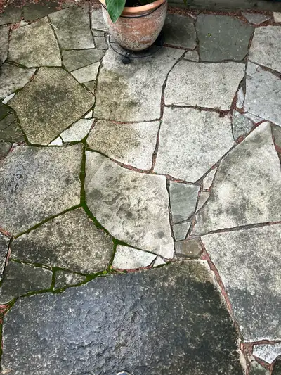 About 100 square feet of flagstone,