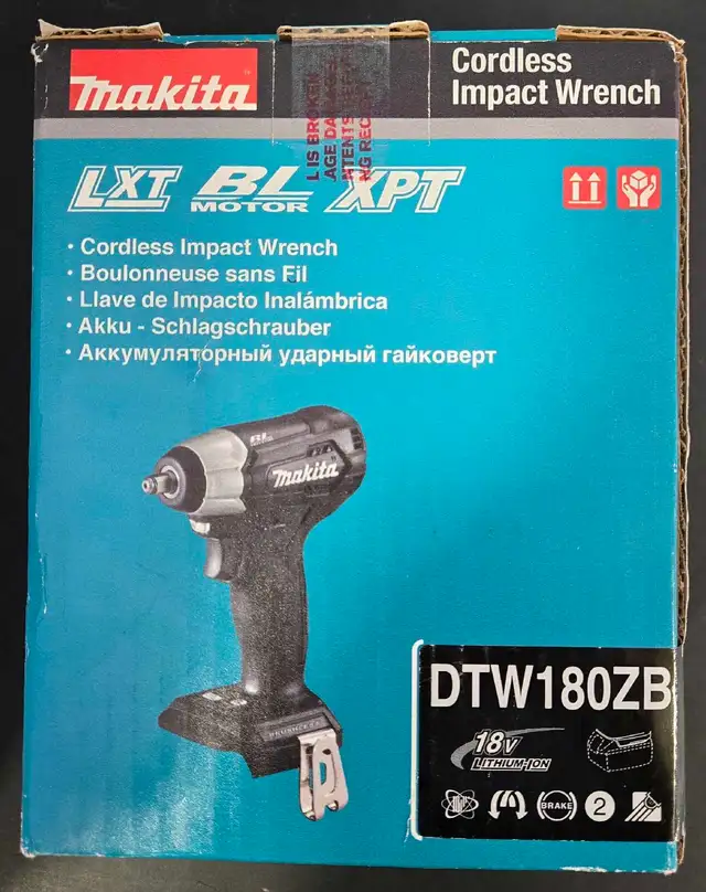 *NEW* MAKITA DTW180ZB IMPACT WRENCH in Power Tools in City of Toronto - Image 2