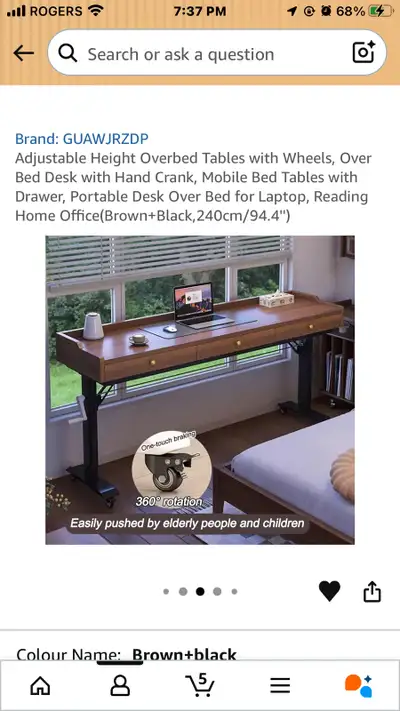 OVER BED TABLE, View more