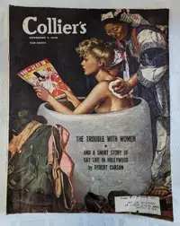 1946 COLLIER'S PAPER MAGAZINE ORIGINAL NEWS ADVERTISING VINTAGE