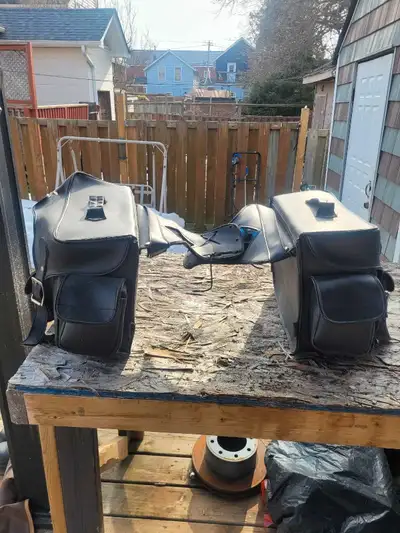 Motorcycle saddles lots of storage no longer use it. It's in good condition