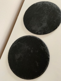 Set of 2 slate plates 