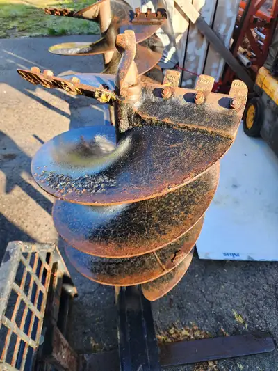 24"post hole auger,heavy duty,skidsteer,excavator,tractor, View more