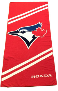 Toronto Blue Jays Towel Baseball Honda White Blue Red 27" X 56"