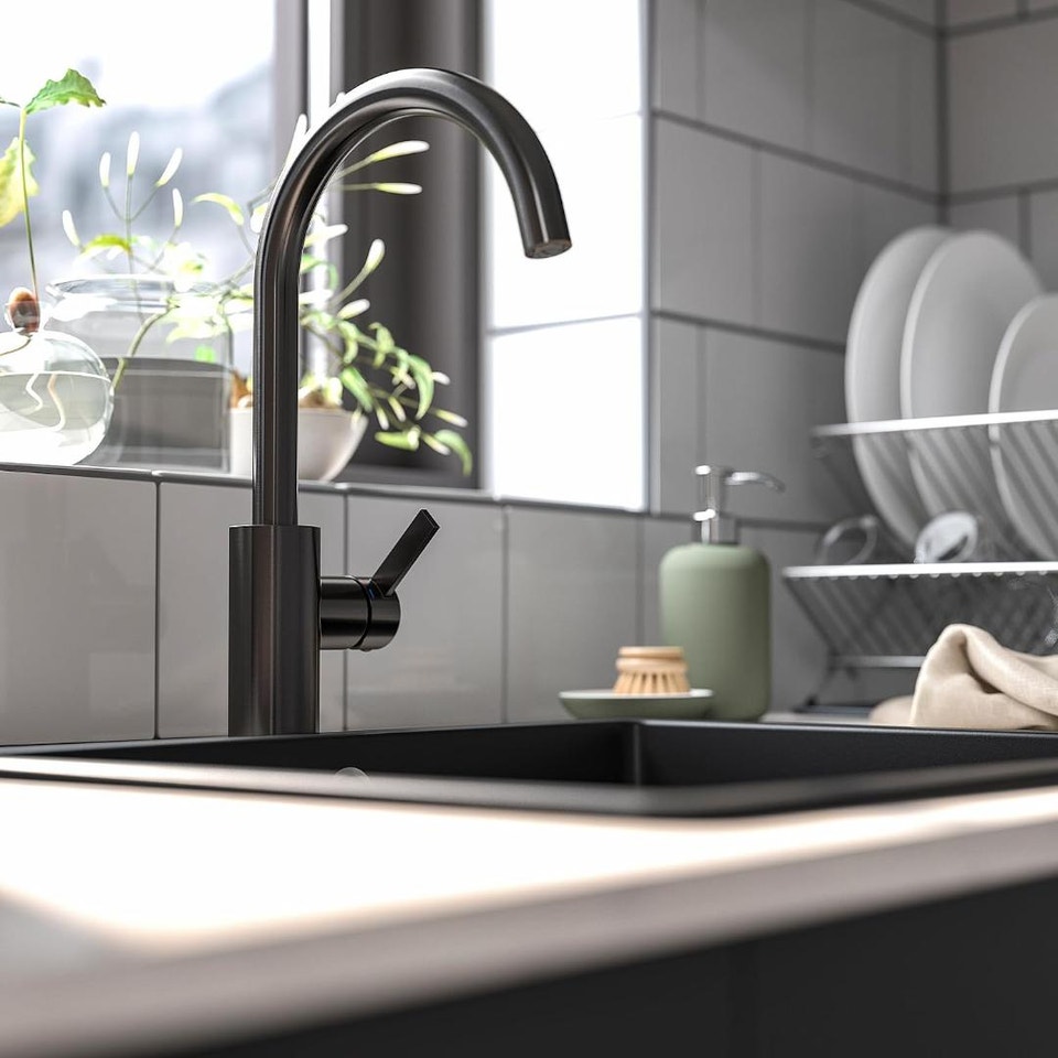 Faucet 4 kitchen. Black. Two years old. It works great. Like new ...