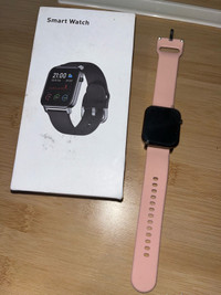 Pink smart watch/montre intelligente rose 