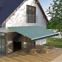 Manual retractable awning 