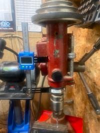 Used drill press with DRO