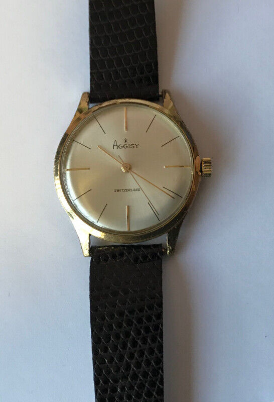 VINTAGE SWISS MADE AGGISY MEN'S WATCH in Jewellery & Watches in St. Catharines - Image 2