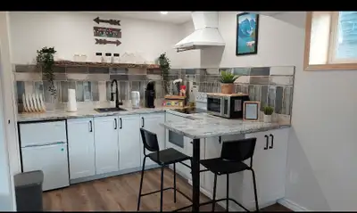 Furnished Legal basement apartment for long term rent available. 1 queen bed 1 bath No backyard acce...