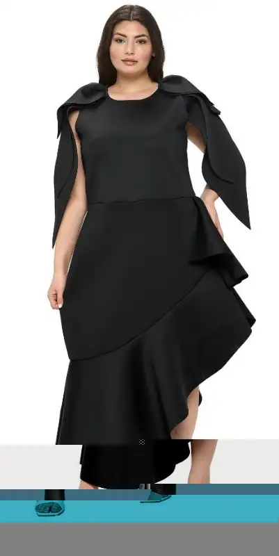 Livd Kaskade Ruffled Neoprene Dress - 3XL in Women's - Dresses & Skirts in Winnipeg - Image 4