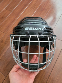 Bauer BHH2100JR Skating Helmet with Face Guard, Black