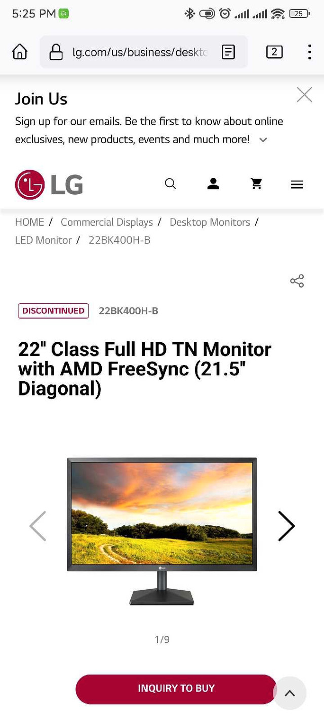 LG 22 inch Display  in Desktop Computers in City of Toronto - Image 3