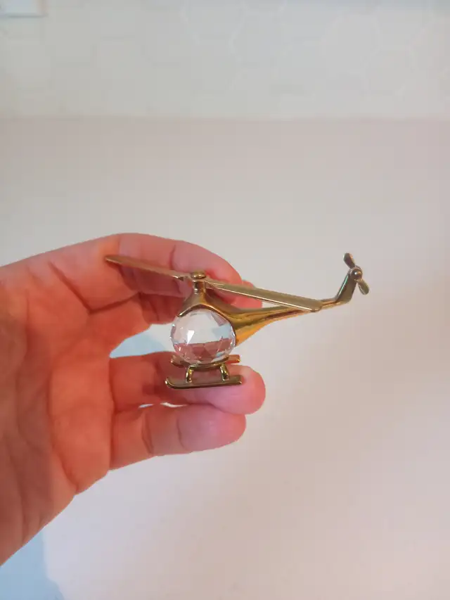Crystal Swarovski  Helicopter Figurine Collector in Arts & Collectibles in Calgary - Image 6