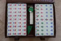 Brand New Standard Size Mahjong Tiles Set with Case