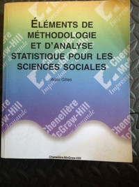 Éléments de méthodologie et d'analyse statistique pour les scien