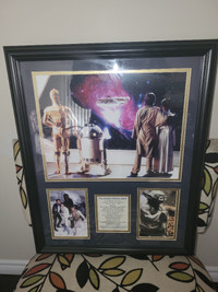 Large Star Wars framed picture