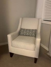 Accent Arm Chair With Toss Pillow