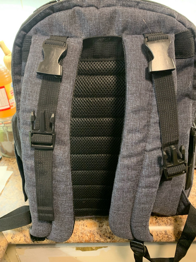 Eddie Bauer First Adventure Baby Diaper Bag Backpack Gray Blue  in Multi-item in St. Catharines - Image 4