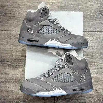Air Jordan 5 Retro Wolf Grey Size 8.5 Mens Basketball Shoes, View more