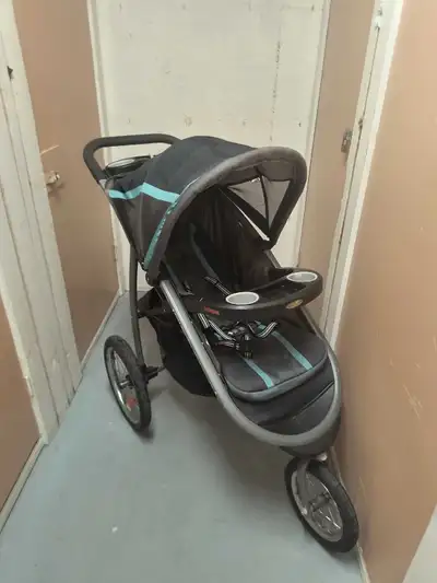 Graco 3-Wheel Jogging Stroller – Reclining Seat & Storage Basket, View more
