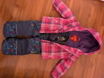 Joe fresh 3T winter jacket + ripzone 3T snow pants Fleece in the inside to keep warm Zipper and velc...