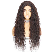 Sapphirewig Synthetic Lace Front Wigs Mix Brown Colour Long Deep