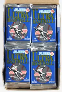 FLEER ULTRA …. BASEBALL …. 1991 and 1992 …. PACKS and BOXES