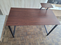 Gaming desk, office desk, table with shelf 47"