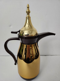New, Vintage, Luxury Gold Coffee Vacuum Flask, Made in Japan
