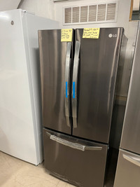 New LG black stainless fridge on sale in stock full warranty 