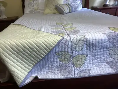 queen size quilt , 2 shams,2 pillows, View more