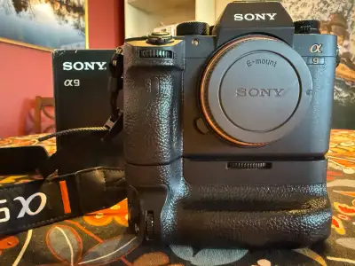 Sony a9 + VGC3EM vertical battery grip. Vertical grip is $500 after tax. In beautiful condition. Son...