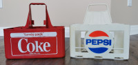 Vintage Coke and Pepsi 6 pack carriers