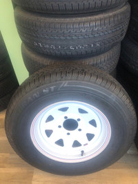 Trailer Tire/ White Steel Wheel SALE! ST205/75R14