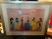 Disney princess framed print