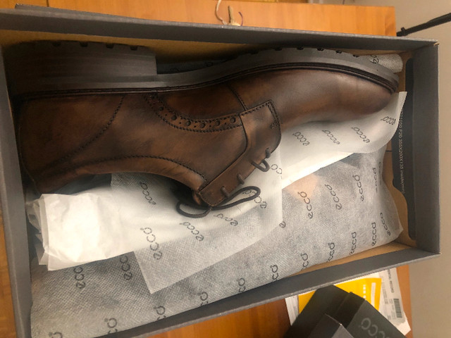 ECCO Men's Vitrus I Tie Oxford- new nature brown size 12 shoes dans Chaussures pour hommes  à Ville de Montréal - Image 4