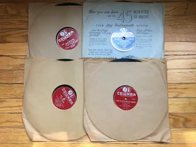78s - 4 Records - Columbia Records - 1920s/1940s, View more